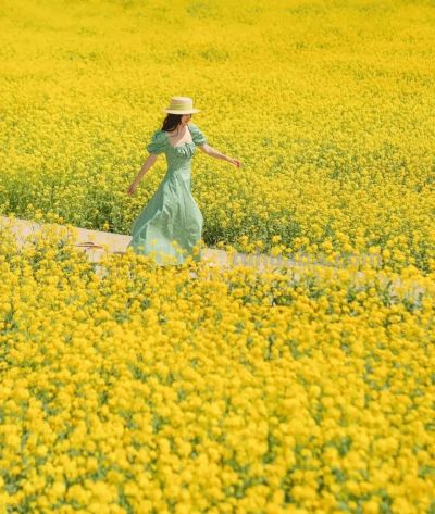 春日摄影干货｜8个技巧，教你拍出刷爆朋友圈的油菜花大片 - 图画吧TUHUABA