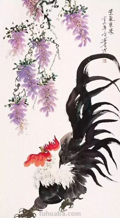 这位画鸡，笔丰墨润、意趣横生！ - 今日头条