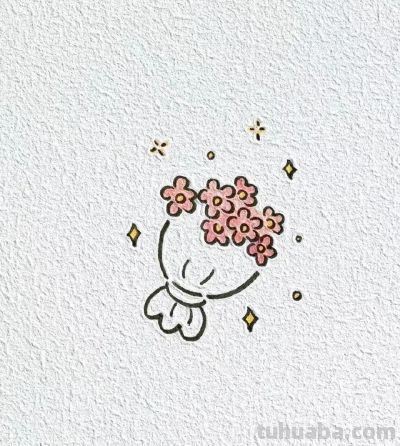 绘画作品｜分享一些小巧可爱の花草简笔画～ - 图画吧TUHUABA