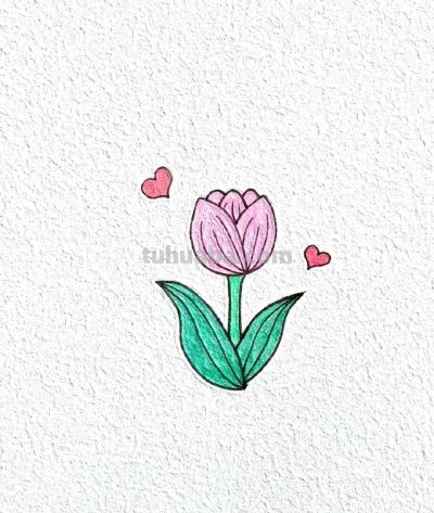绘画作品｜分享一些小巧可爱の花草简笔画～ - 图画吧TUHUABA