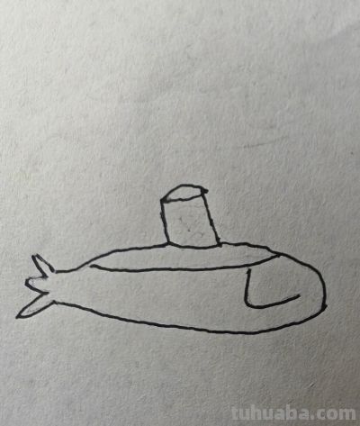 简笔画|画一个钢铁大鱼 - 图画吧TUHUABA