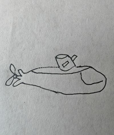 简笔画|画一个钢铁大鱼 - 图画吧TUHUABA