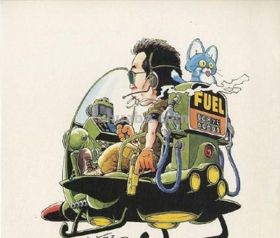 漫画大师鸟山明的艺术欣赏：这些经典交通工具还记得吗 - 图画吧TUHUABA