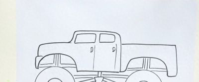 大脚车怎么画简笔画 - 今日头条