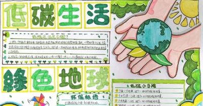 49种绿色出行 低碳生活，创意满满的儿童画+手抄报，值得你收藏！ - 图画吧TUHUABA
