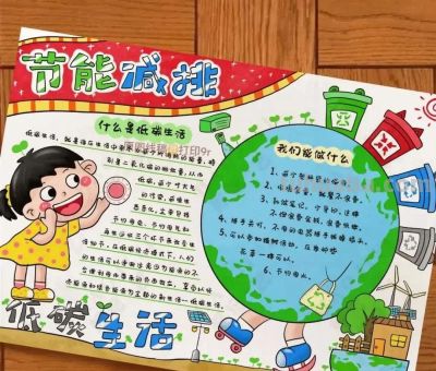 49种绿色出行 低碳生活，创意满满的儿童画+手抄报，值得你收藏！ - 图画吧TUHUABA