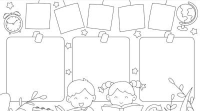 可打印的手抄报2 - 图画吧TUHUABA