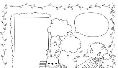 可打印的手抄报2 - 图画吧TUHUABA