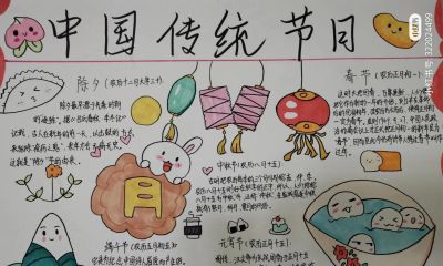 中国传统节日手抄报 - 图画吧TUHUABA