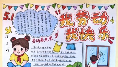 劳动节五一手抄报 - 图画吧TUHUABA
