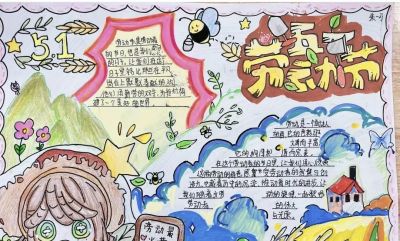劳动节五一手抄报 - 图画吧TUHUABA