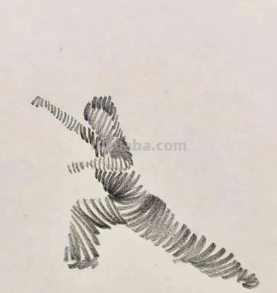 7幅极简铅笔画，寥寥数笔，形神兼备！ - 图画吧TUHUABA