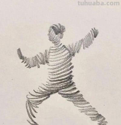 7幅极简铅笔画，寥寥数笔，形神兼备！ - 图画吧TUHUABA