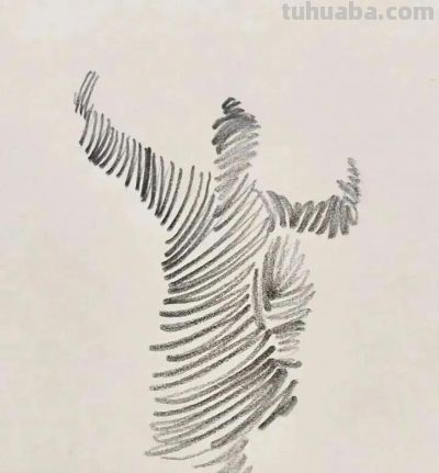 7幅极简铅笔画，寥寥数笔，形神兼备！ - 图画吧TUHUABA