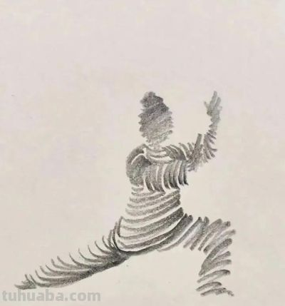 7幅极简铅笔画，寥寥数笔，形神兼备！ - 图画吧TUHUABA