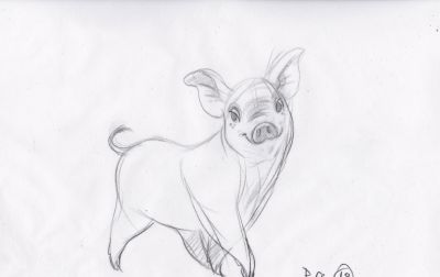 终于画上了一只猪,速写也妖娆! - 今日头条 终于画上了一只猪,速写也妖娆! - 图画吧TUHUABA