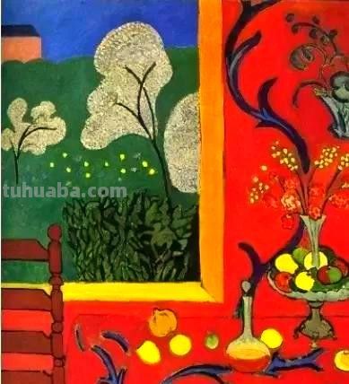 红色的和谐：亨利·马蒂斯色彩革命的经典之作 - 图画吧TUHUABA