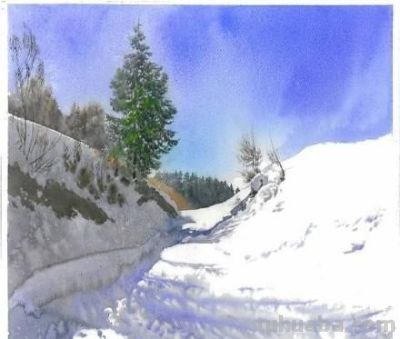 风景水彩作品的意境“美感” - 图画吧TUHUABA