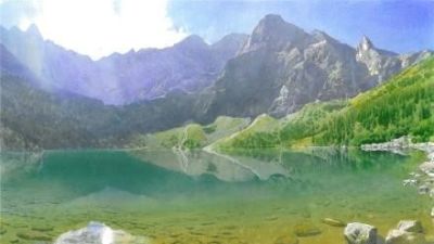 风景水彩作品的意境“美感” - 图画吧TUHUABA