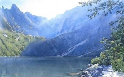 风景水彩作品的意境“美感” - 图画吧TUHUABA