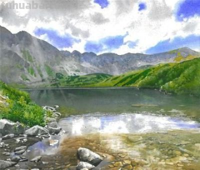 风景水彩作品的意境“美感” - 图画吧TUHUABA