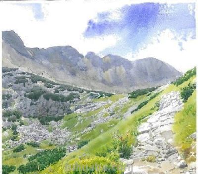 风景水彩作品的意境“美感” - 图画吧TUHUABA