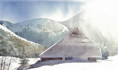 风景水彩作品的意境“美感” - 图画吧TUHUABA