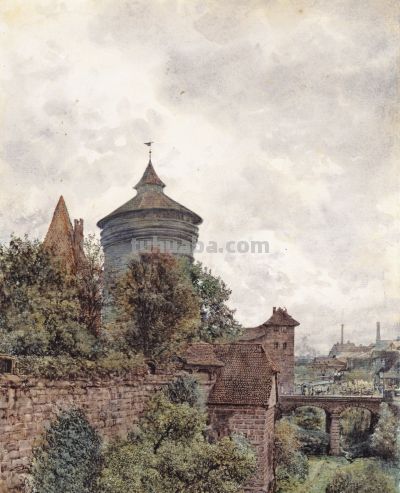 奥地利风景与建筑水彩画家鲁道夫·冯·奥特作品赏！ - 图画吧TUHUABA