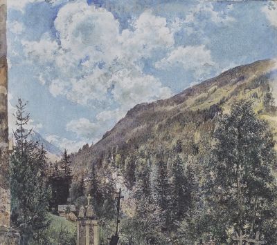 奥地利风景与建筑水彩画家鲁道夫·冯·奥特作品赏！ - 图画吧TUHUABA