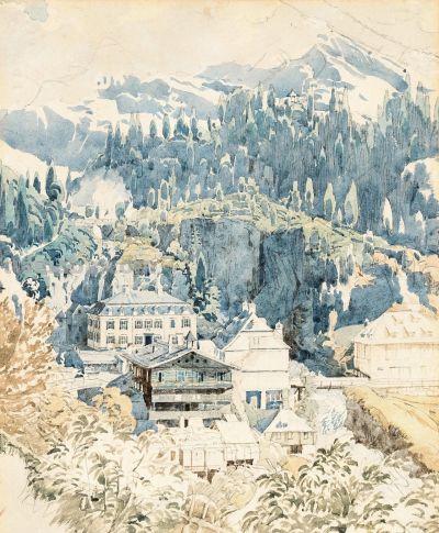 奥地利风景与建筑水彩画家鲁道夫·冯·奥特作品赏！ - 图画吧TUHUABA