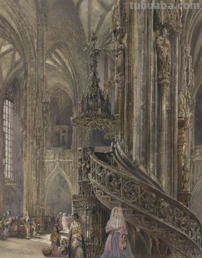 奥地利风景与建筑水彩画家鲁道夫·冯·奥特作品赏！ - 图画吧TUHUABA