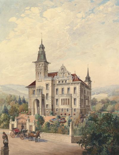 奥地利风景与建筑水彩画家鲁道夫·冯·奥特作品赏！ - 图画吧TUHUABA