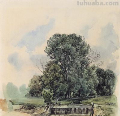 奥地利风景与建筑水彩画家鲁道夫·冯·奥特作品赏！ - 图画吧TUHUABA