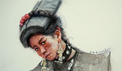冯晓东·水彩人物画 | 质朴中藏着热烈，沉静里透着倔强 - 图画吧TUHUABA