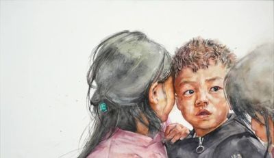 冯晓东·水彩人物画 | 质朴中藏着热烈，沉静里透着倔强 - 图画吧TUHUABA