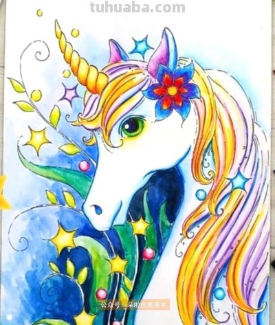 范画 | 水彩动物手绘作品，适合绘画临摹素材使用哦 - 图画吧TUHUABA