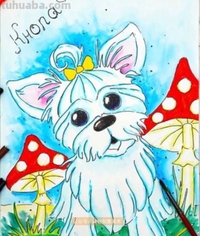 范画 | 水彩动物手绘作品，适合绘画临摹素材使用哦 - 图画吧TUHUABA