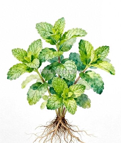 水彩画｜薄荷 - 今日头条