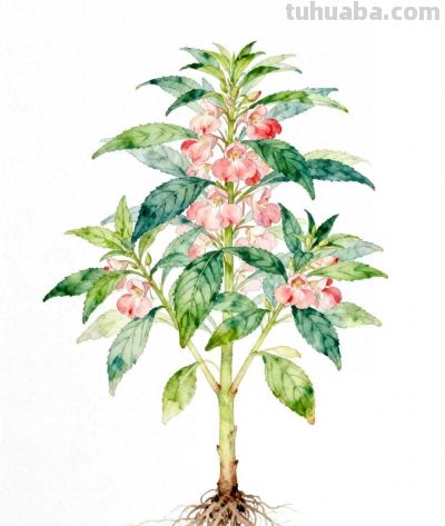 水彩画｜凤仙花 - 今日头条