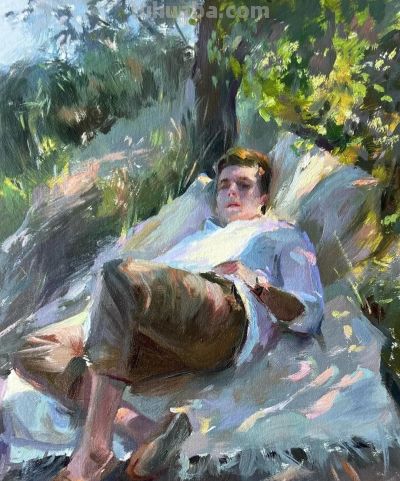 印度女画家Suchitra Bhosle油画作品选 - 图画吧TUHUABA