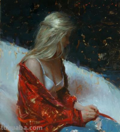 印度女画家Suchitra Bhosle油画作品选 - 图画吧TUHUABA