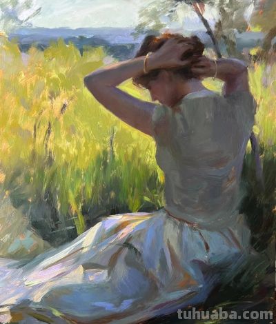 印度女画家Suchitra Bhosle油画作品选 - 图画吧TUHUABA