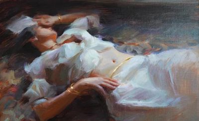 印度女画家Suchitra Bhosle油画作品选 - 图画吧TUHUABA