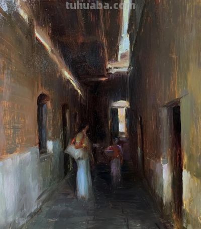 印度女画家Suchitra Bhosle油画作品选 - 图画吧TUHUABA