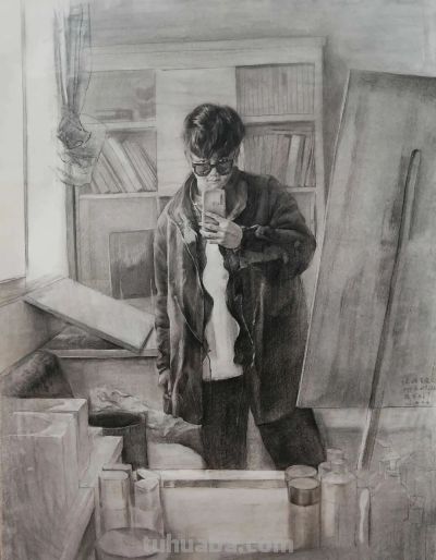 神色、动作、气质丨西安美院造型艺术部素描作品欣赏 - 图画吧TUHUABA