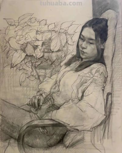 神色、动作、气质丨西安美院造型艺术部素描作品欣赏 - 图画吧TUHUABA