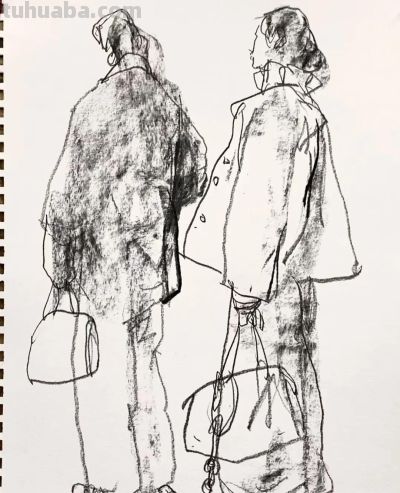 这才算是有灵魂的速写作品，高手啊！ - 图画吧TUHUABA