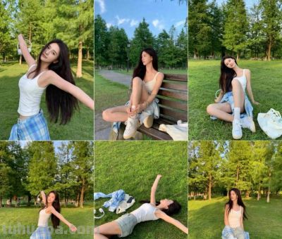 公园拍照，不要呆呆的拍，这些技巧教给你，出片好看有活力 - 图画吧TUHUABA