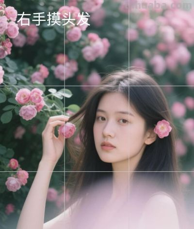 花树/花墙底下如何拍照？9个拍照姿势，拍出好看的人像照 - 图画吧TUHUABA