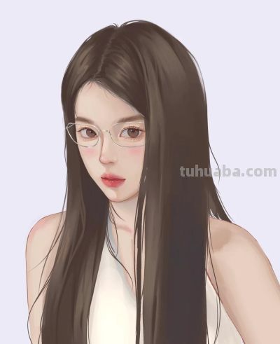 不同造型的少女插画，手绘里的人物好有故事感，每幅都想当头像 - 图画吧TUHUABA